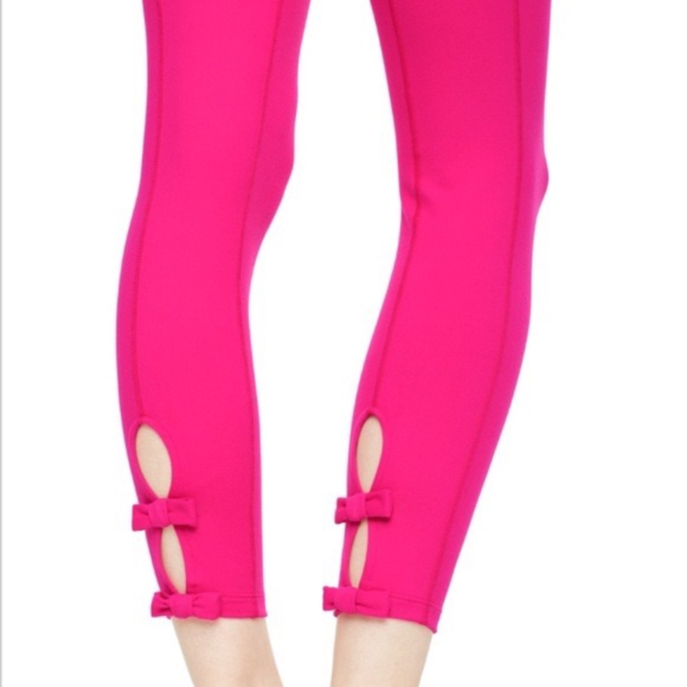 Beyond Yoga x Kate Spade Back Bow 7/8 Yoga Leggings Pink